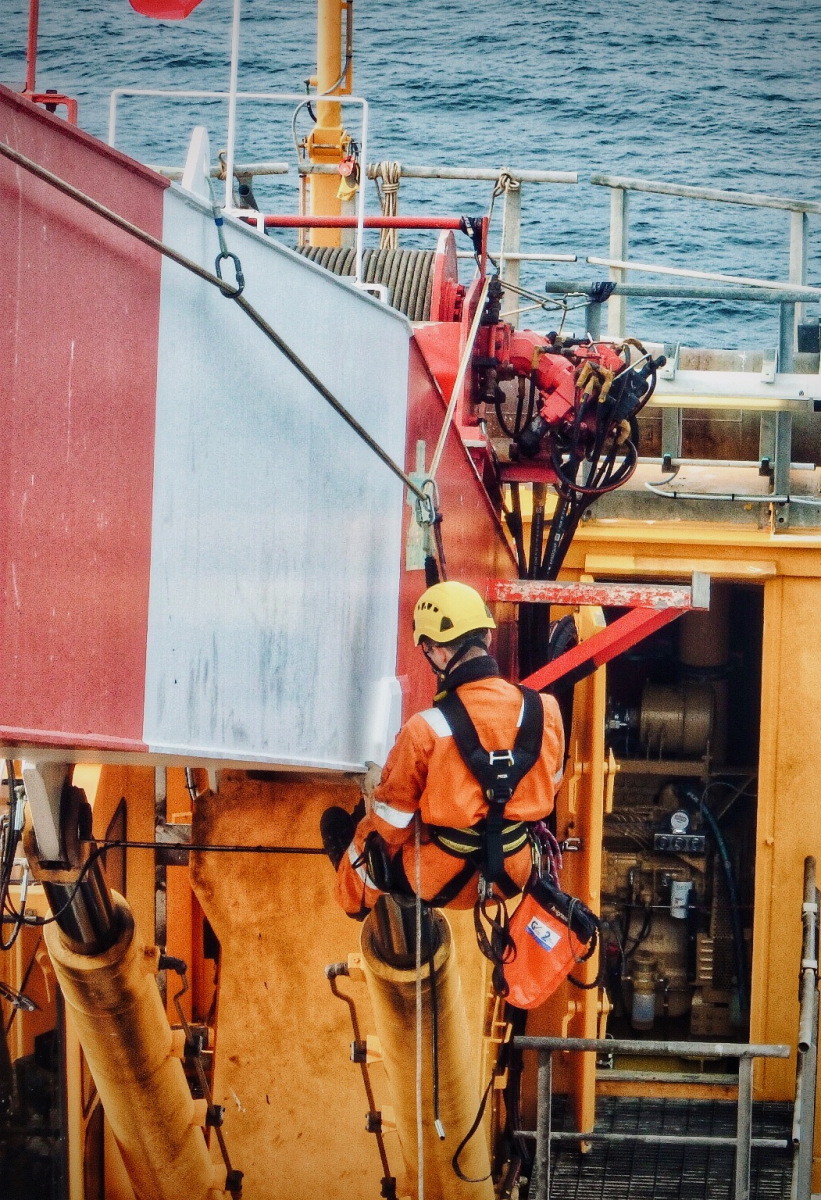 Offshore rope access ND testing